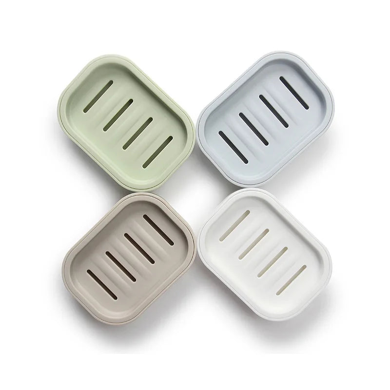 New Creative Soap Dish Portable Plastic Household Bathroom Soap Case Holder Double soap box For Kitchen Bathroom Accessories
