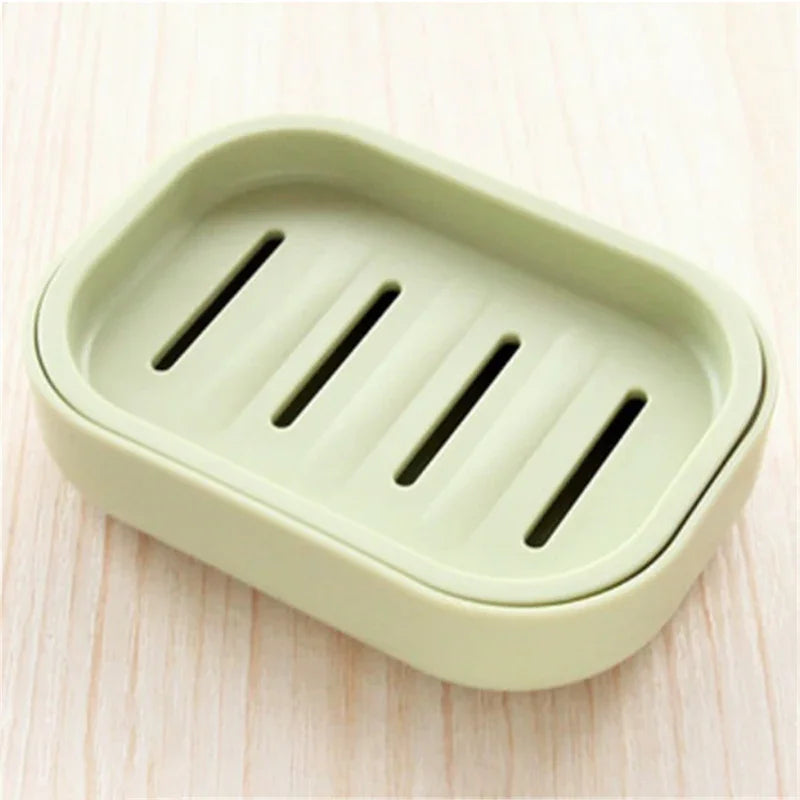 New Creative Soap Dish Portable Plastic Household Bathroom Soap Case Holder Double soap box For Kitchen Bathroom Accessories